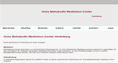 Desktop Screenshot of osho-mahabodhi-meditation.de
